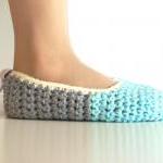 Crochet House Slippers with..