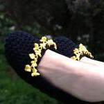 Crochet Slippers with Flora..